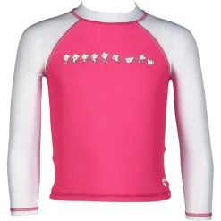 Arena Friends LS UV Tee Kids freak rose/white