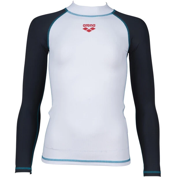 Arena Rash LS UV Vest Girls white/ash grey 1 Arena Rash LS UV Vest Girls white/ash grey