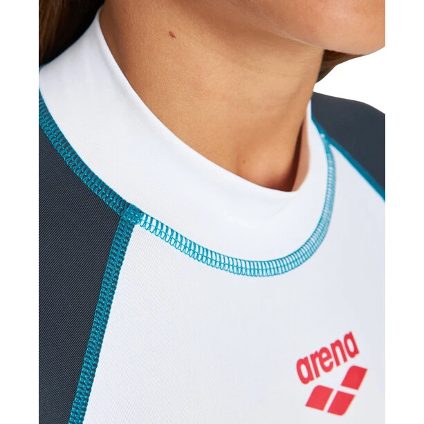 Arena Rash LS UV Vest Girls white/ash grey 5 Arena Rash LS UV Vest Girls white/ash grey - Image 5