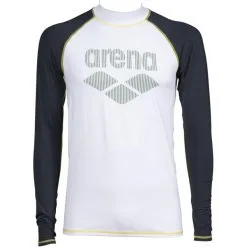 Arena Rash LS UV Vest Men white/ash grey