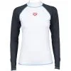 Arena Rash LS UV Vest Women white/ash grey