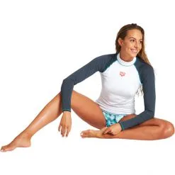 Arena Rash LS UV Vest Women white/ash grey -Paddling Sales Store arena rash ls uv vest women white ash grey 6