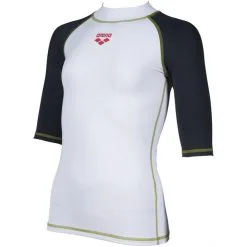 Arena Rash SS UV Vest Girls white/ash grey -Paddling Sales Store arena rash ss uv vest girls white ash grey 3