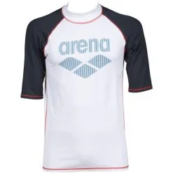 Arena Rash SS UV Vest Men white/ash grey