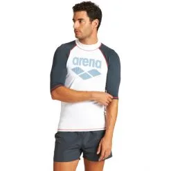 Arena Rash SS UV Vest Men white/ash grey 10 Arena Rash SS UV Vest Men white/ash grey -Paddling Sales Store arena rash ss uv vest men white ash grey 5