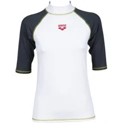 Arena Rash SS UV Vest Women white/ash grey