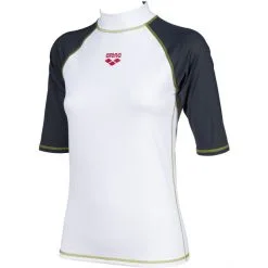Arena Rash SS UV Vest Women white/ash grey -Paddling Sales Store arena rash ss uv vest women white ash grey 3