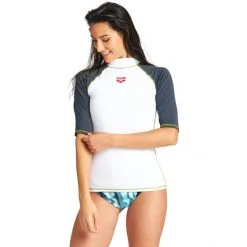 Arena Rash SS UV Vest Women white/ash grey -Paddling Sales Store arena rash ss uv vest women white ash grey 5