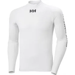 Helly Hansen Waterwear Rashguard Long Sleeve Shirt Men white