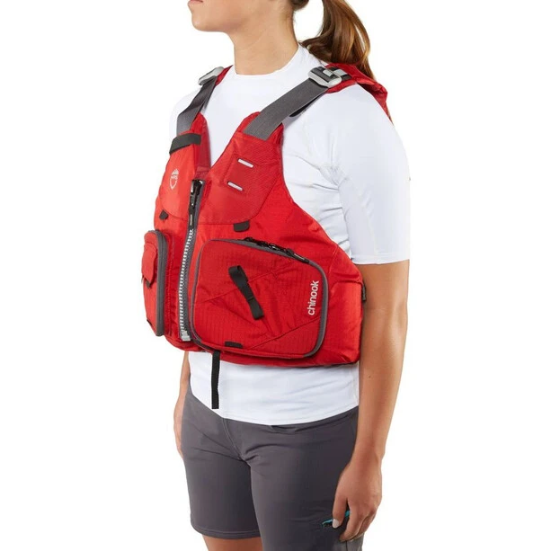 NRS Chinook Fishing PFD red 4 NRS Chinook Fishing PFD red - Image 4