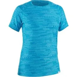 NRS H2Core Silkweight Shortsleeve Shirt Women cyan -Paddling Sales Store nrs h2core silkweight shortsleeve shirt women cyan 4