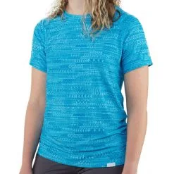 NRS H2Core Silkweight Shortsleeve Shirt Women cyan -Paddling Sales Store nrs h2core silkweight shortsleeve shirt women cyan 5