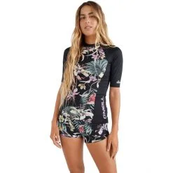 O'Neill Anglet SS Skin AOP Women black ao -Paddling Sales Store oneill anglet ss skin aop women black ao 3