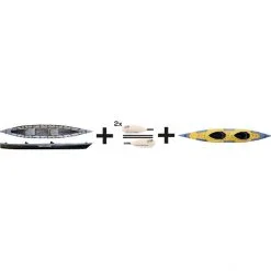 Pakboats Puffin Saranac Kayak Jubilee Pack yellow/black