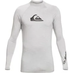Quiksilver All Time Longsleeve Rashguard Men sleet heather
