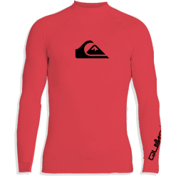 Quiksilver All Time LS UV Shirt Kids fiery coral