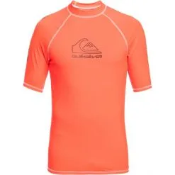 Quiksilver On Tour Shortsleeve Rashguard Men fiery coral