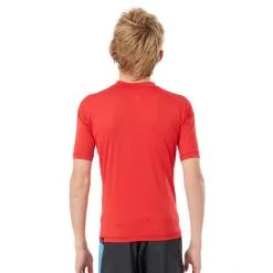 Rip Curl Corp SS UV Shirt Boys red -Paddling Sales Store rip curl corp ss uv shirt boys red 4