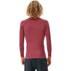 Rip Curl Dawn Patrol LS UV Shirt Men maroon marle -Paddling Sales Store rip curl dawn patrol ls uv shirt men maroon marle 3