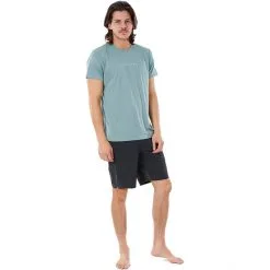 Rip Curl Dawn Patrol LS UV Shirt Men mid blue marle -Paddling Sales Store rip curl dawn patrol ls uv shirt men mid blue marle 3