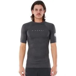 Rip Curl Down Patrol Performance SS UV Shirt Men black marled