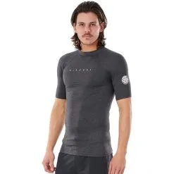 Rip Curl Down Patrol Performance SS UV Shirt Men black marled -Paddling Sales Store rip curl down patrol ss uv shirt men black marled 3