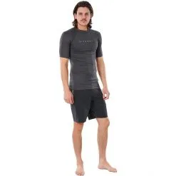 Rip Curl Down Patrol Performance SS UV Shirt Men black marled -Paddling Sales Store rip curl down patrol ss uv shirt men black marled 5