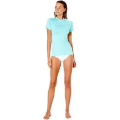 Rip Curl Golden Rays SS UV Shirt Women light aqua -Paddling Sales Store rip curl golden rays ss uv shirt women light aqua 3