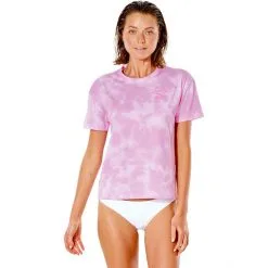 Rip Curl Icon Of Surf SS UV Shirt Women pink