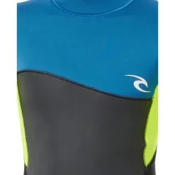 Rip Curl Omega SS Back Zip Suit Boys neon lime -Paddling Sales Store rip curl omega ss back zip suit boys neon lime 4
