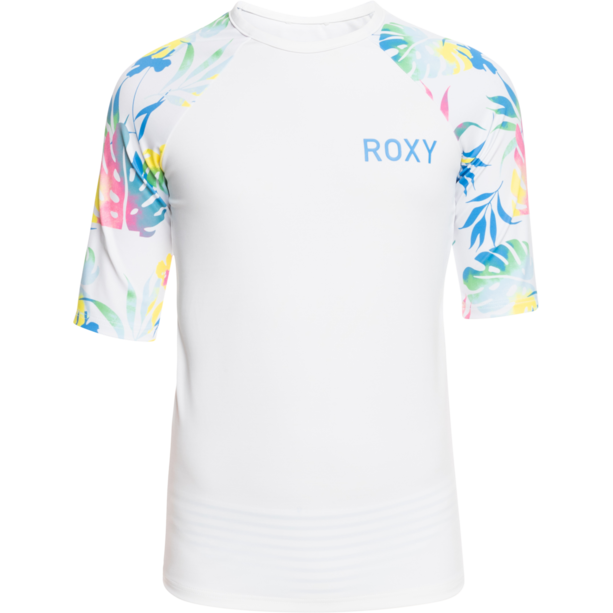 Roxy Lycra Printed SS UV Shirt Girls bright white s surf trippin 2 Roxy Lycra Printed SS UV Shirt Girls bright white s surf trippin - Image 2
