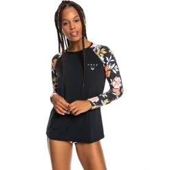 Roxy PT Beach Classics LS Rashguard Women anthracite s island vibes