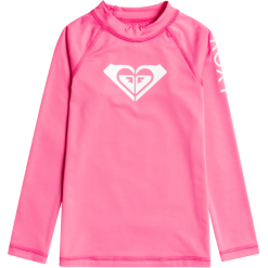 Roxy Whole Hearted LS UV Shirt Girls pink guava