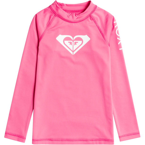 Roxy Whole Hearted LS UV Shirt Girls pink guava 1 Roxy Whole Hearted LS UV Shirt Girls pink guava