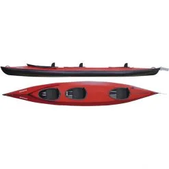 Triton advanced Vuoksa 3 Advanced Kayak Complete Set red/black